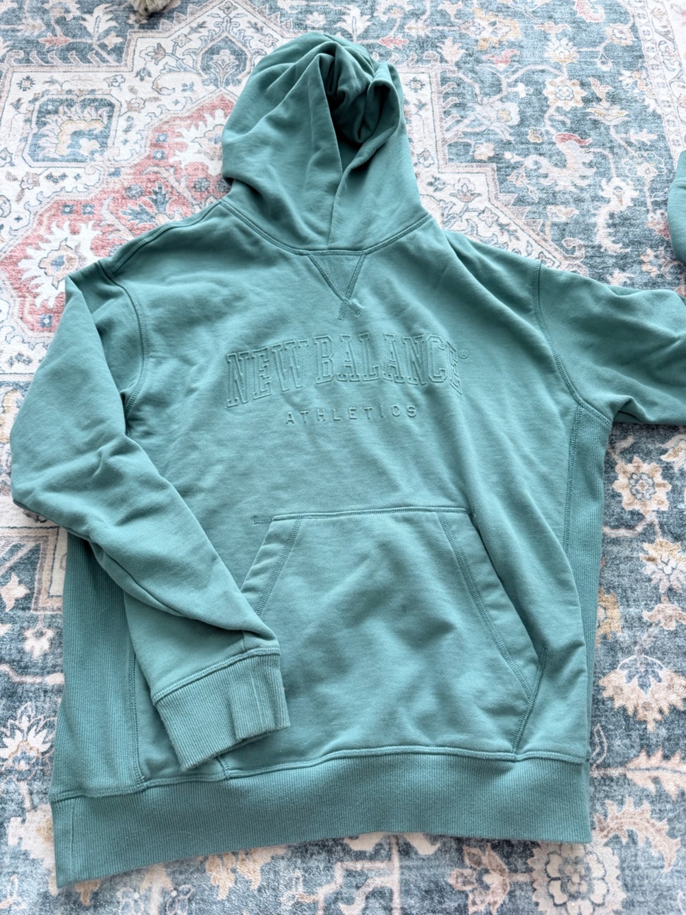 New Balance Dusty Teal Pullover Hoodie